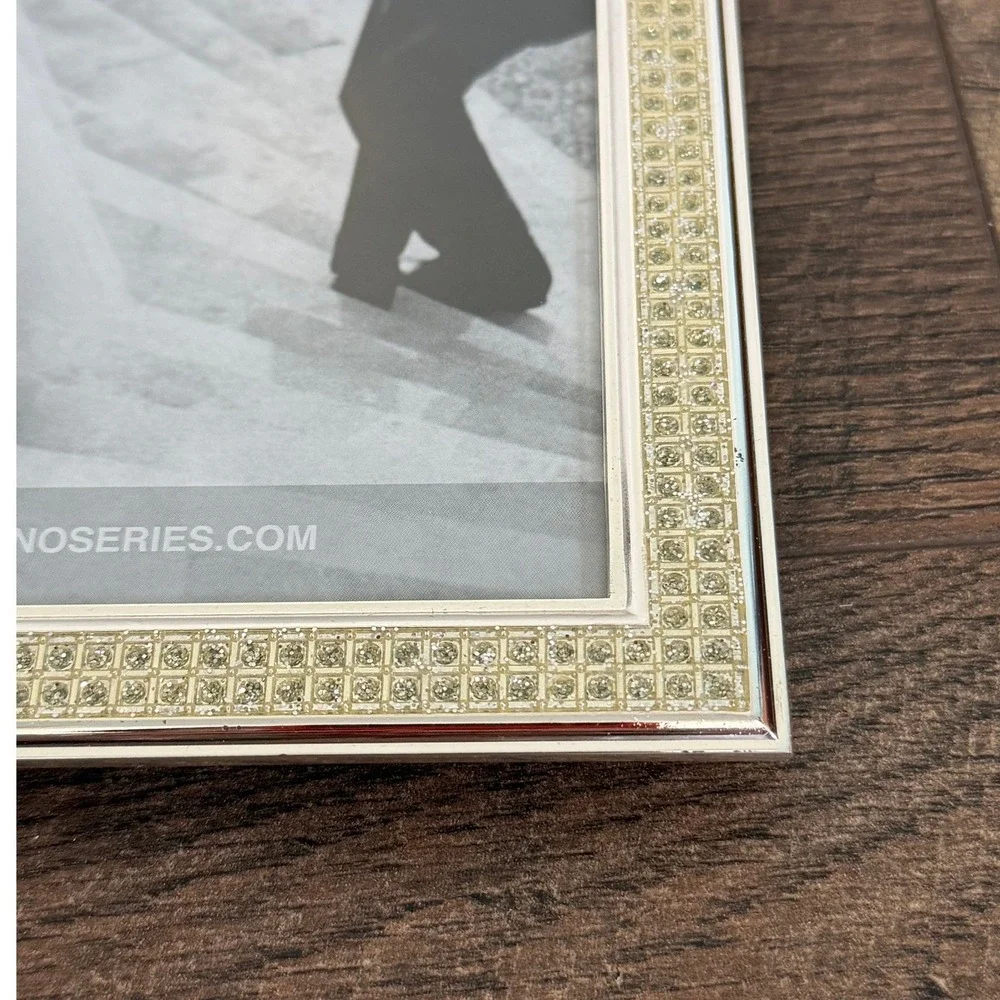 Milano 8x10 Silver Picture Frame Rhinestone Home Decor